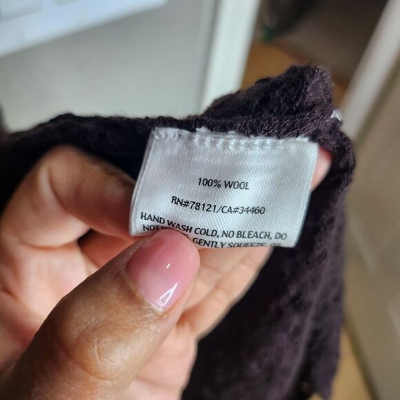 Eilleen Fisher Brown Knit Cardigan - Picture 4 of 4